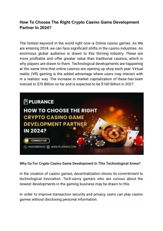 How To Choose The Right Crypto Casino Game Development Partner In 2024_