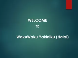 welcome to