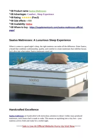 Saatva Mattresses At Saatva Mattresses