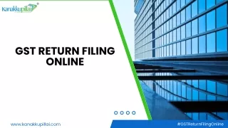 Streamline Your Tax Compliance: A Guide to Online GST Return Filing