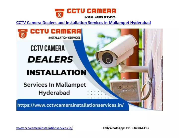 cctv camera dealers and installation services