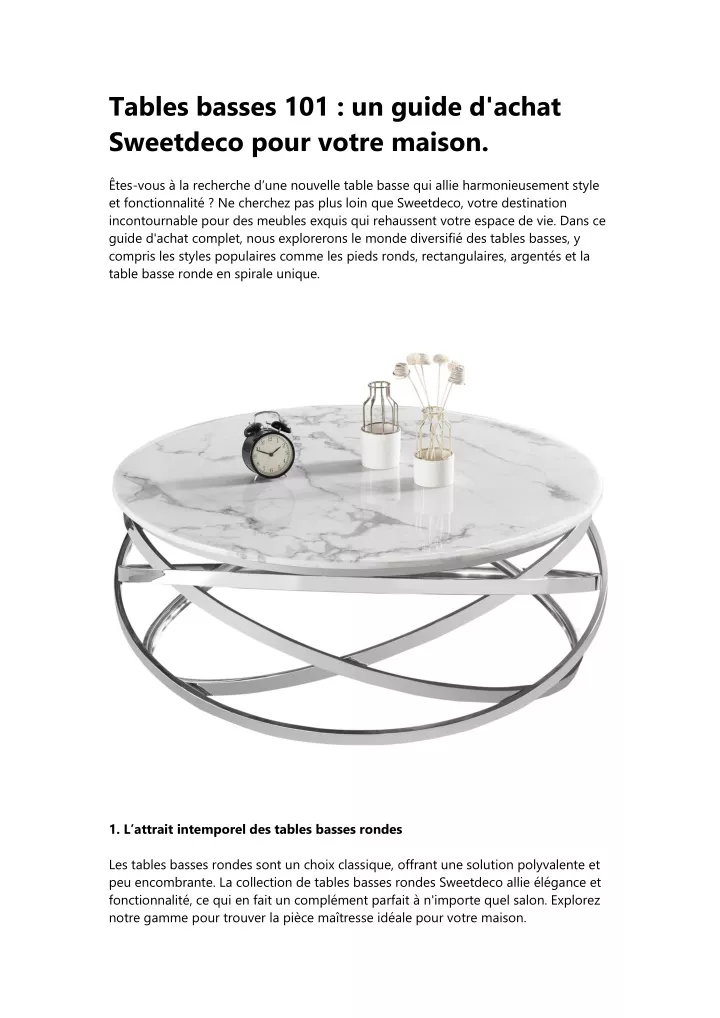 tables basses 101 un guide d achat sweetdeco pour