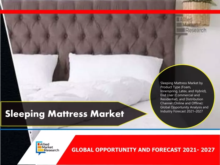 sleeping mattress market by product type foam