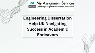 Engineering Dissertation Help UK Navigating Success in Academic Endeavors