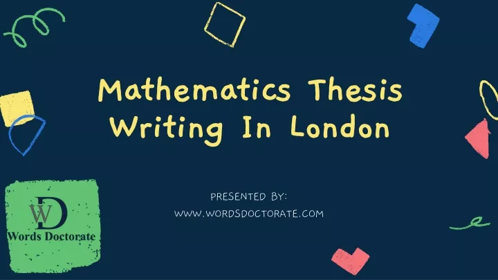 mathematics thesis writing