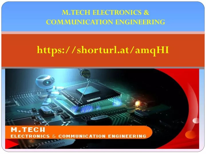 m tech electronics communication engineering