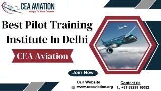 Best Pilot Training Institute in Delhi.