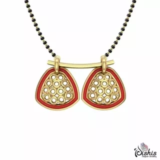Aastha Mangalsutra Designs In Gold by Dishis Desiger Jewellery