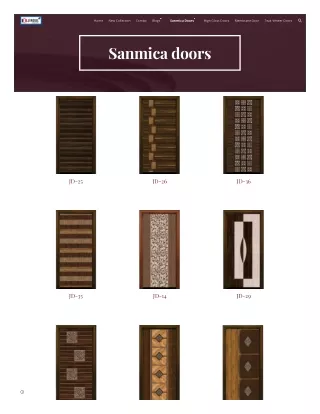 "Sunmica Solid Door: Stylish and Durable Option for Your Home"