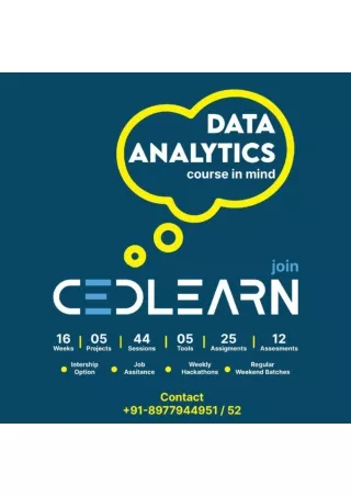 Data Analytics online course with certificate