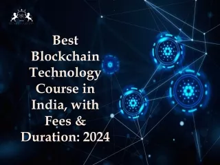 Blockchain Technology Course in India with Fees & Duration