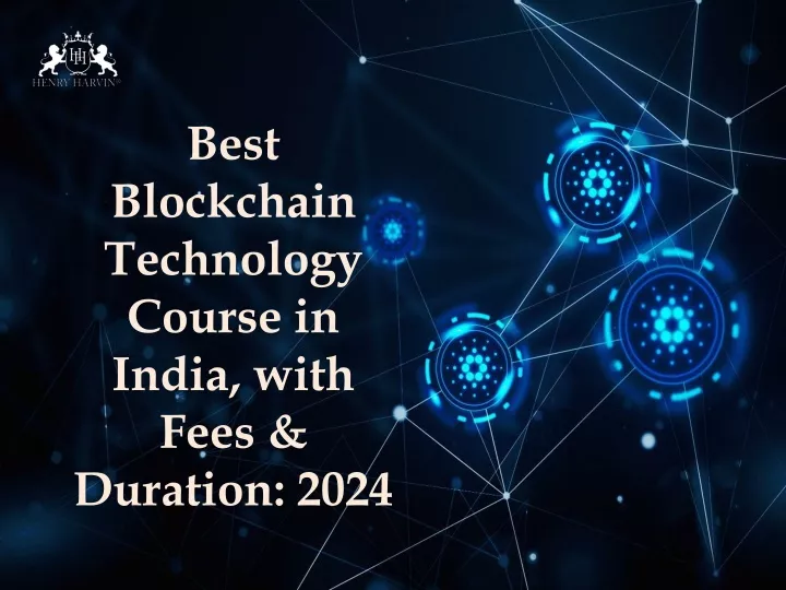 best blockchain technology course in india with