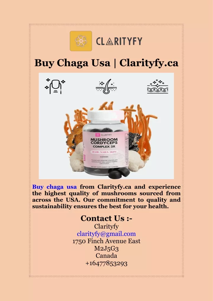 buy chaga usa clarityfy ca