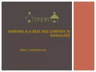 Sampark  is a Best NGO Funding Agencies In Bangalore