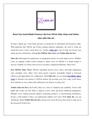 boost your social media presence get free tiktok