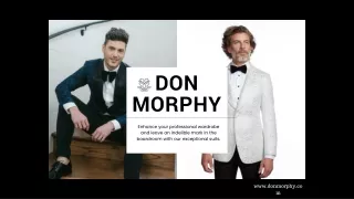 Elevate Your Big Day with Don Morphy: Custom Wedding Suits in NYC