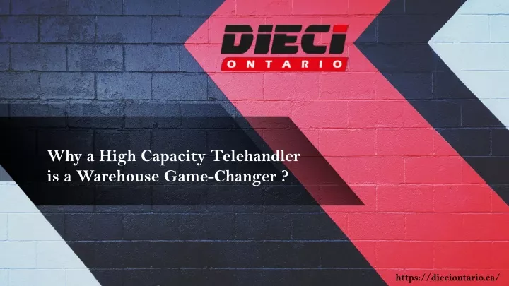 why a high capacity telehandler is a warehouse