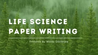 life science paper writing