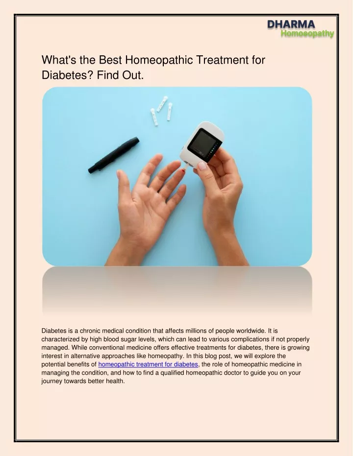 what s the best homeopathic treatment