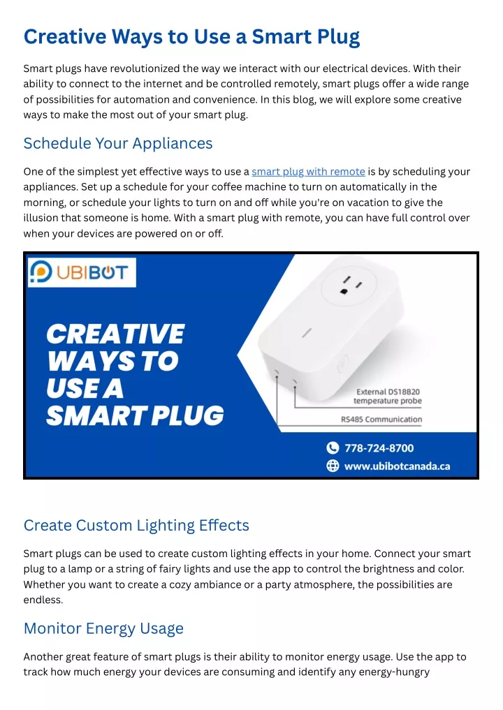 creative ways to use a smart plug