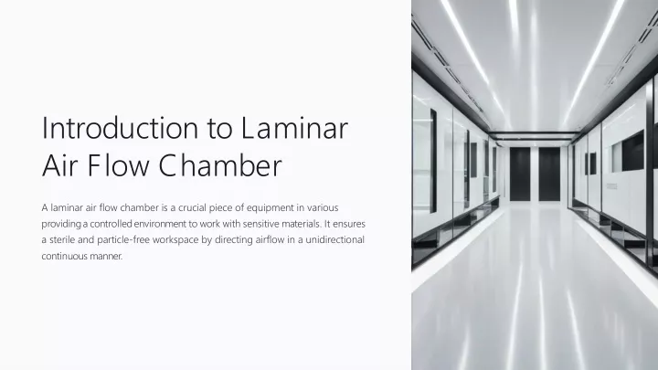introduction to laminar air flow chamber