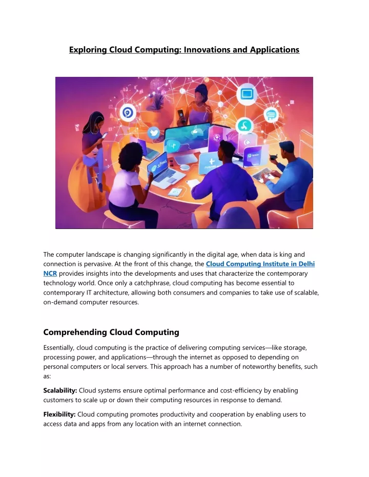 exploring cloud computing innovations