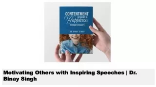 motivating others with inspiring speeches