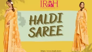 Buy Designer Haldi Saree Online | Upto 50% Off