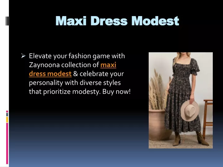 maxi dress modest