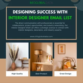 Designing Success with Interior Designer Email List