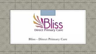 Bliss - Direct Primary Care