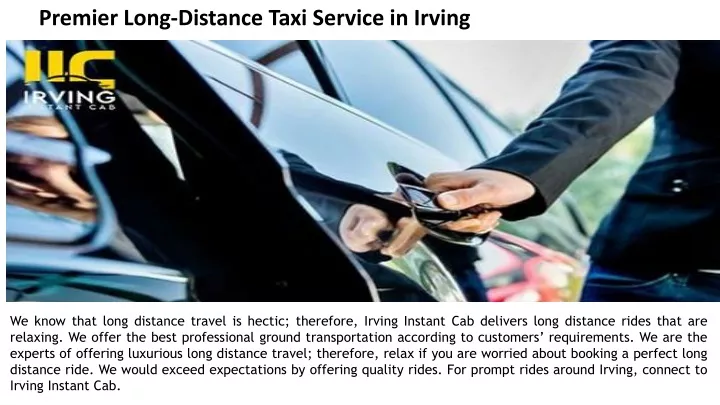 premier long distance taxi service in irving