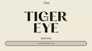 Tiger eye gemstone