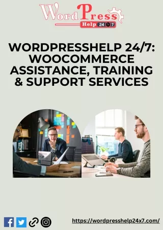 WordPressHelp24x7 WooCommerce Assistance, Training & Support Services