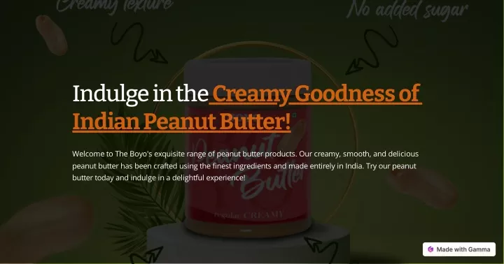 indulge in the creamy goodness of indian peanut