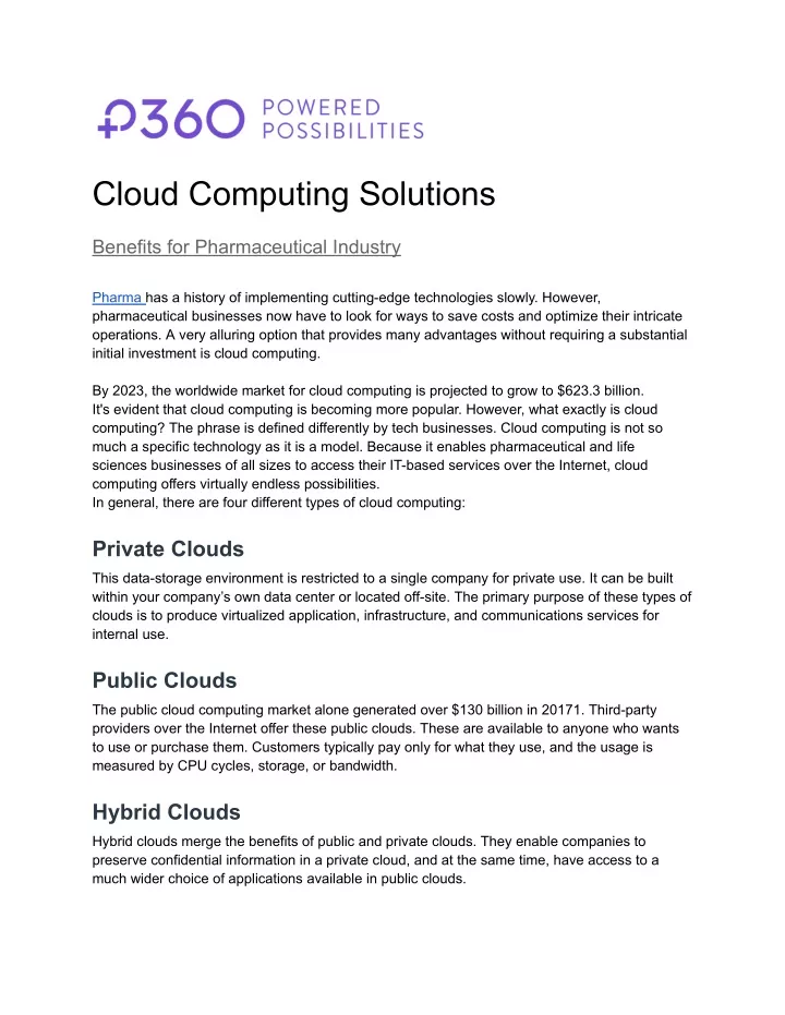 cloud computing solutions