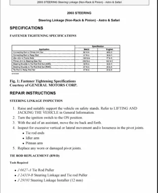 1996 Chevrolet Astro Service Repair Manual