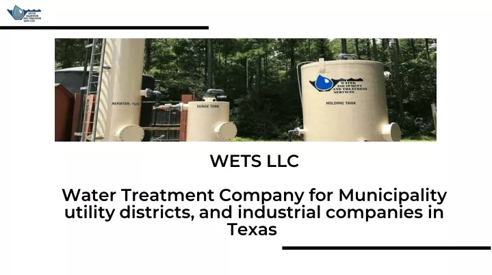 wets llc water treatment company for municipality