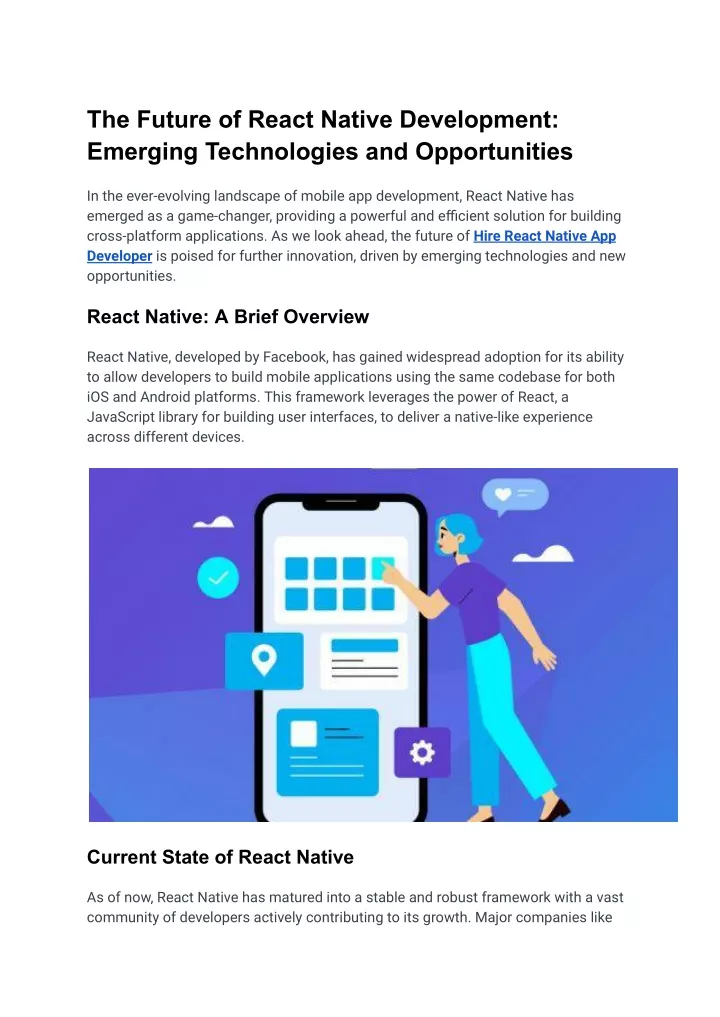 the future of react native development emerging
