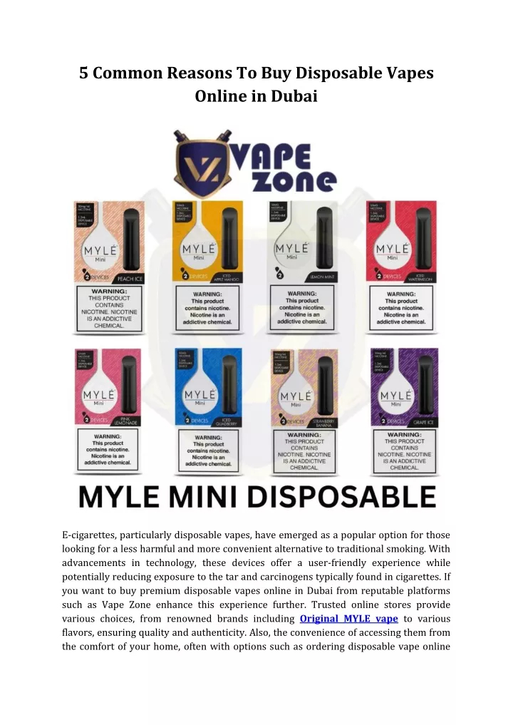 5 common reasons to buy disposable vapes online