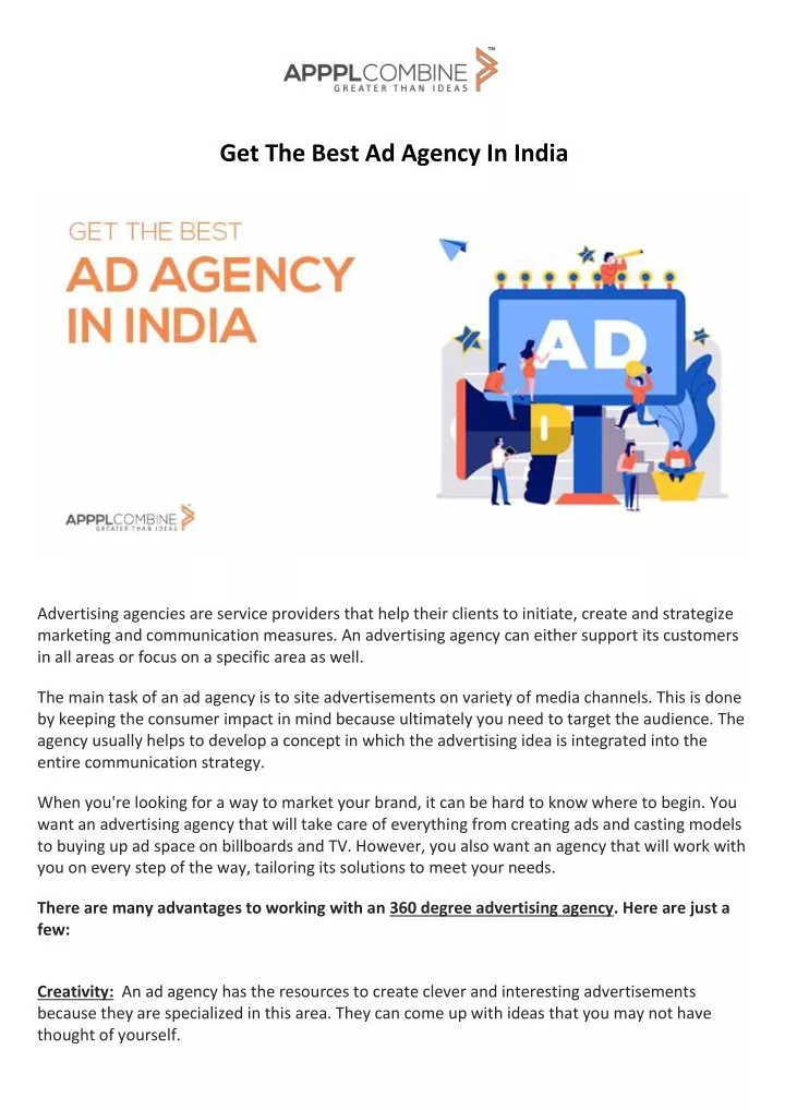 get the best ad agency in india