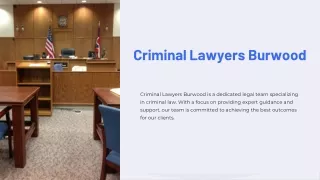 Criminal Lawyers Burwood