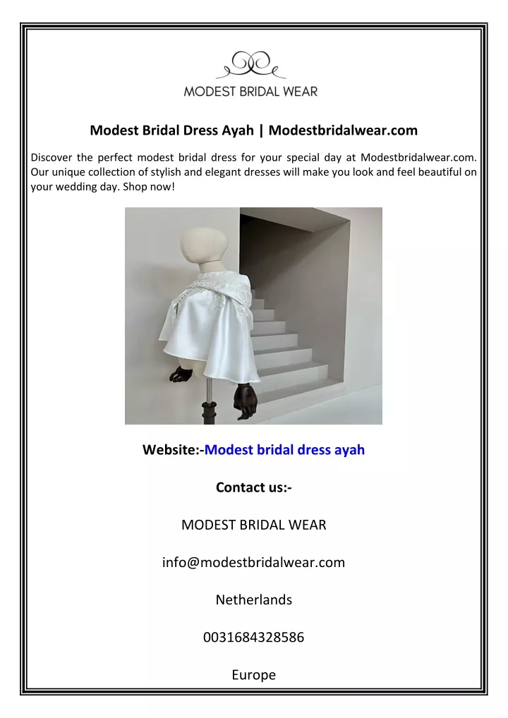 modest bridal dress ayah modestbridalwear com