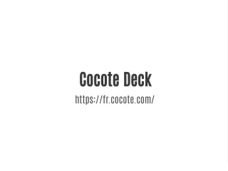 Cocote Deck