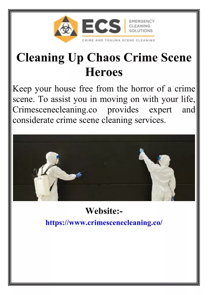 cleaning up chaos crime scene heroes