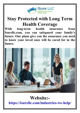 Stay Protected with Long Term Health Coverage