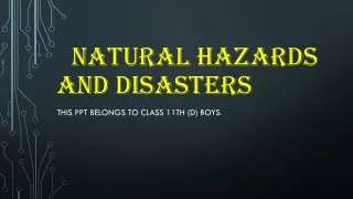 NATURAL HAZARD