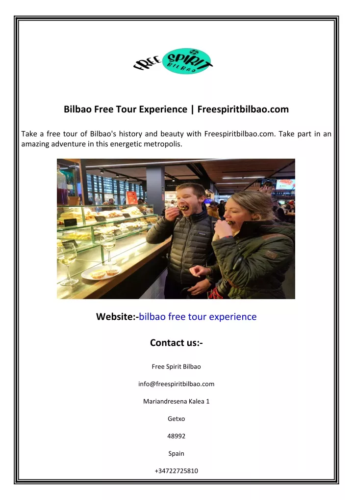 bilbao free tour experience freespiritbilbao com
