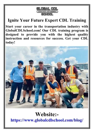 Ignite Your Future Expert CDL Training